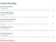 Tablet Screenshot of blog.gimmeshiny.com